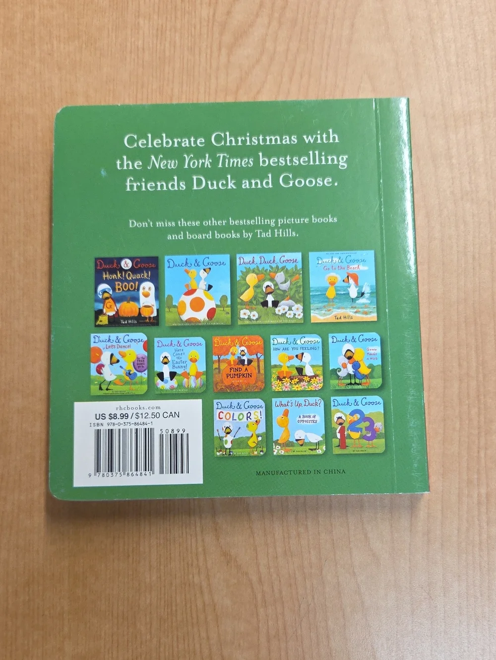 Set of 4 Duck & Goose board books by Tad‎ Hills